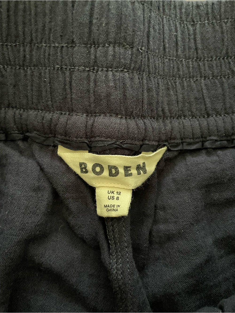 Boden Pull On Double Cloth Shorts, Navy, Size 8 - Picture 5 of 6